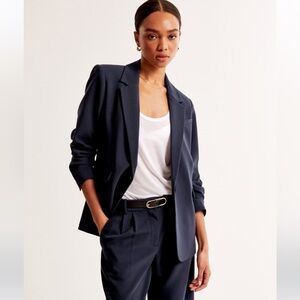 Abercrombie and Fitch Boyfriend Blazer / Dark Navy Blue